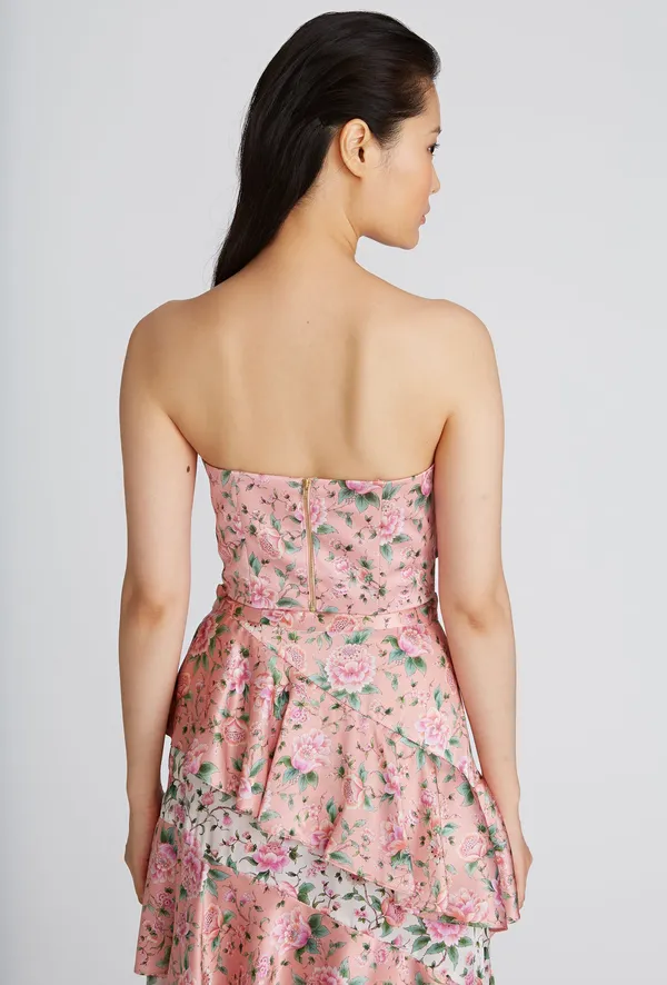 Amur Christa Floral Bustier Top - Size 6 - NEW with Tags - Image 3