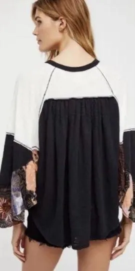 we the free people friday fever floral sleeve blouse - Image 2