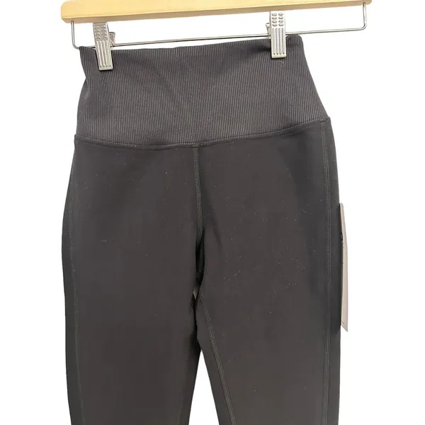 Alo yoga HIGH-WAIST ALOSOFT LOUNGE LEGGING Black XXS NWT - Image 7