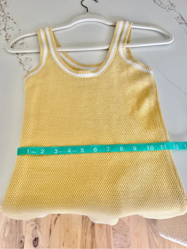 ALO Yoga Tennis Club Sweater Knit Dress - Warm Butter Yellow - XS - Like New - Image 7