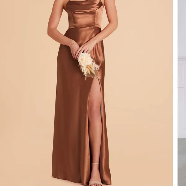 Birdy Grey Mia Dress shiny Satin Copper XS - Image 2
