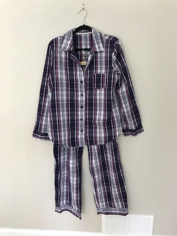 Victoria Secret Plaid Cotton Blend Pajama Set - Image 11