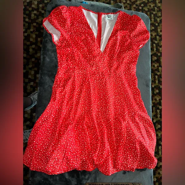 Princess Polly The Sting Mini Dress in Red Size 10 - Image 5