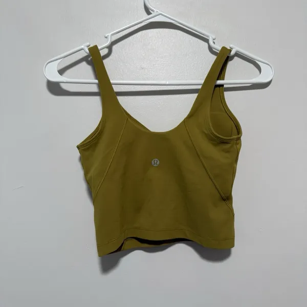 Lululemon Align Nulu‎ Tank Top Auric Gold Size 2 - Image 4