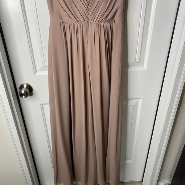 BHLDN Jenny Yoo lace mocha mousse‎ bridesmaid maxi dress size 2 wedding guest - Image 8