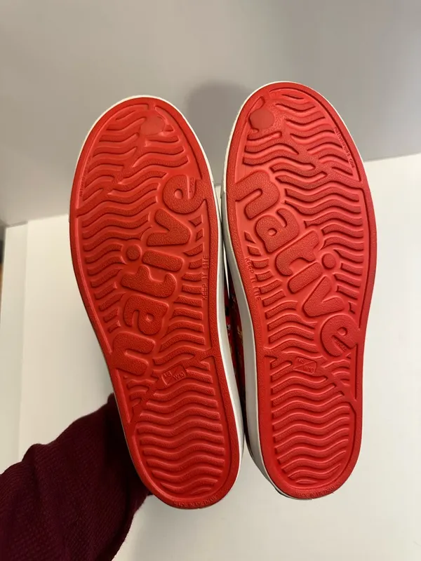 2021 Disney Parks X Native Minnie Mouse Red Slip On Slides Shoes Jefferson Sz 10 - Image 7