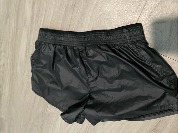 Nike Black Women’s Athletic Shorts with White Swoosh - Image 3