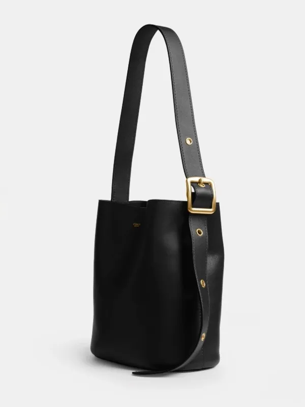 COACH Bleecker Bucket Bag in Black Leather - Image 3