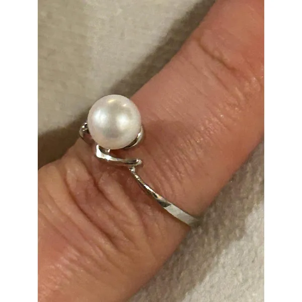 Ring band 925 sterling silver unique cute size 6.75 - Image 2