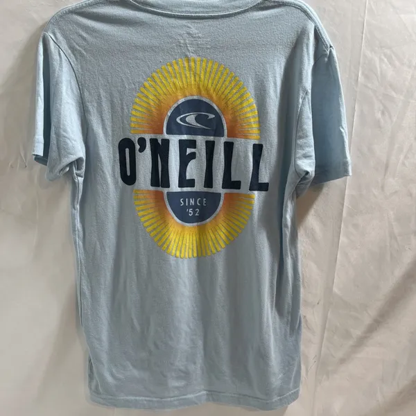 O'Neill Blue T-Shirt Women's Small Graphic Print Standard Fit Top Blouse - Image 8