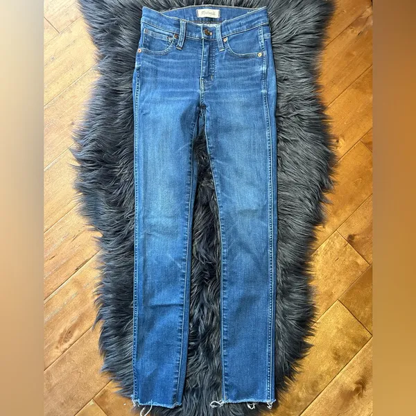 Madewell 9” High-Rise Skinny Jeans Classic Blue Jeans Size 24 - Image 3