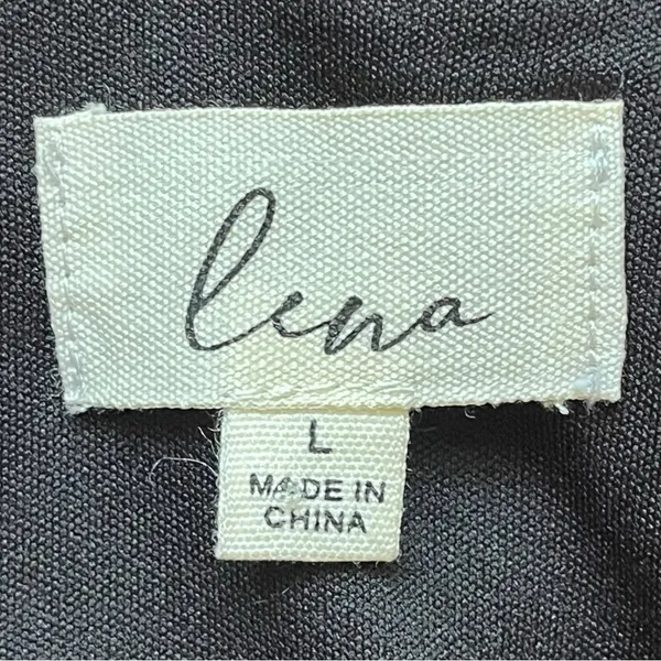 Lena Satin Midi Dress Womens Large Black‎ Open Back Sleeveless Cocktail Sleek - Image 7