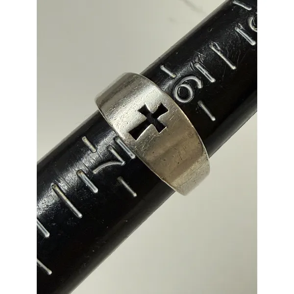 James Avery Sterling Silver Open Cross Ring Size 7 - Image 6