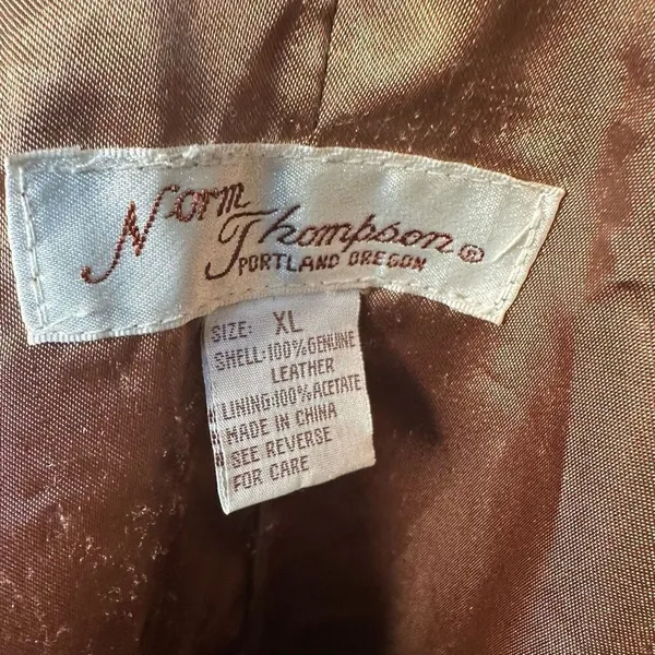 Vintage tan western XL Yellowstone vintage leather jacket - Image 5