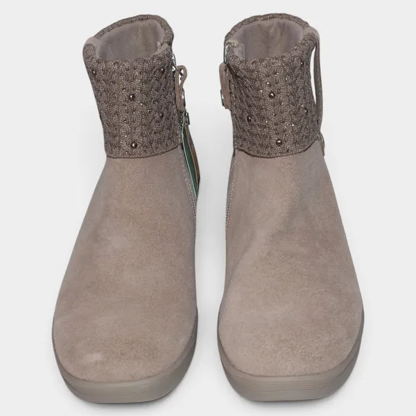 Skechers Martha Stewart Pier-Lite Fall Stunner Suede Boots 8.5 Taupe NWT - Image 4