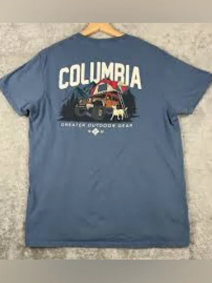 Columbia Blue Graphic Tee - Image 2