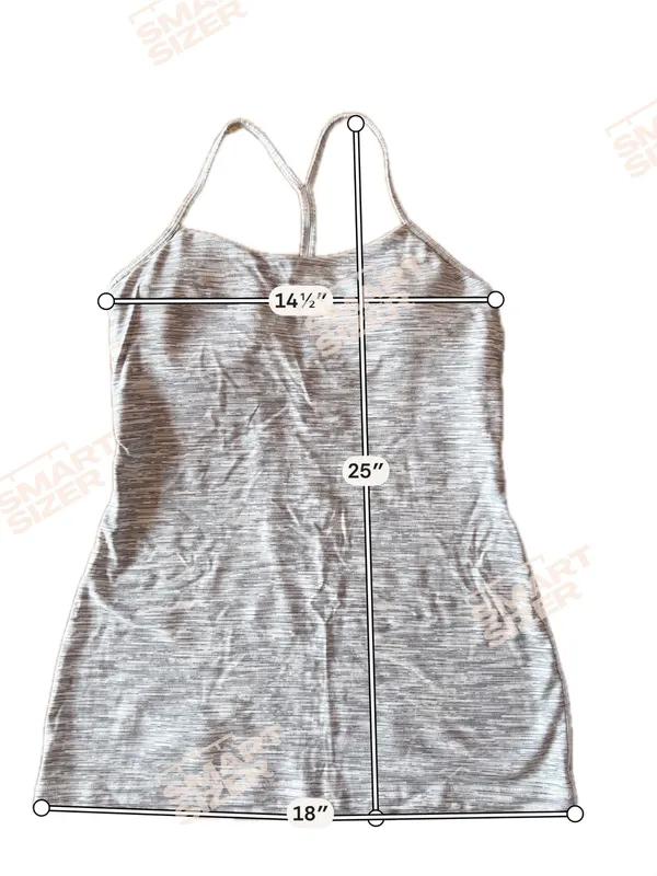 Lululemon Women’s Power Y Tank Top Space Dye Camo White Silver Spoon - Image 2