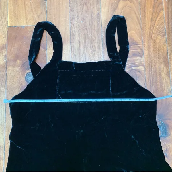 Reformation Velvet Romper in Black M - Image 5