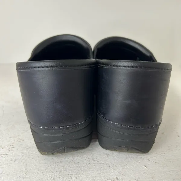 Dansko Black Leather Clogs - Image 4
