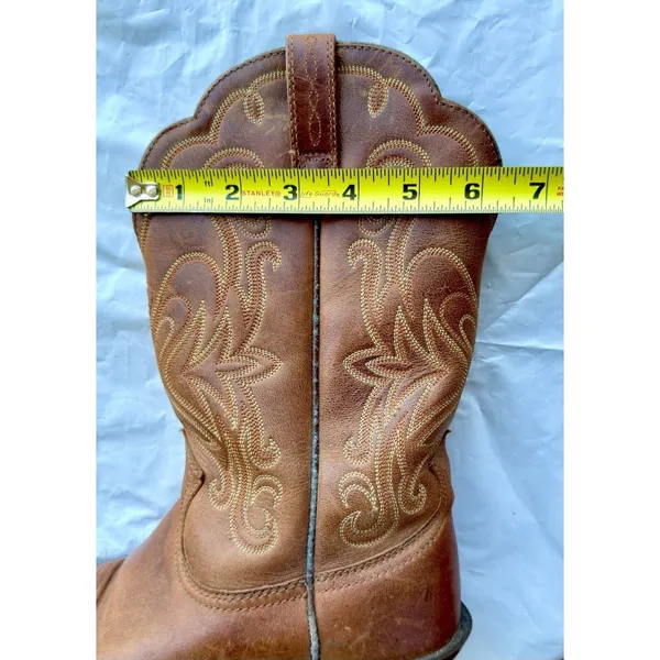 Ariat Legend Leather Western Cowboy Boots 7B Brown Square Toe Russet Rebel - Image 12
