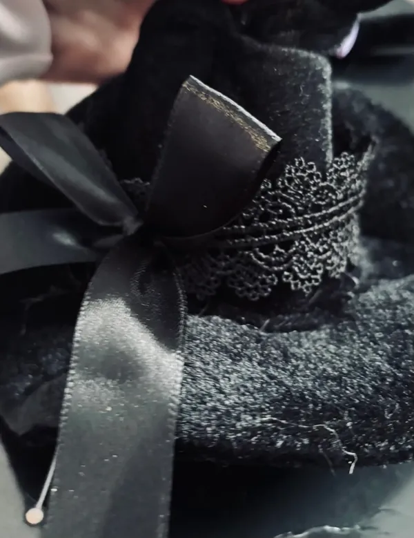 Black Velvet Mini Witch Headband - Image 6