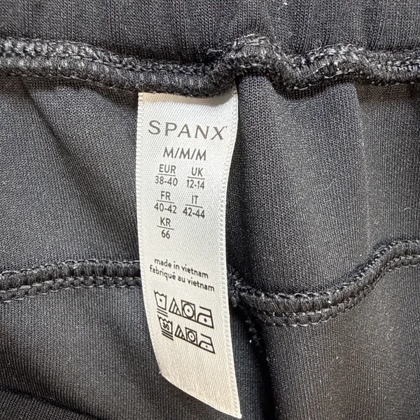SPANX AirEssentials Womens Tapered Jogger Pants Size M Black Drawstring‎ Pockets - Image 5