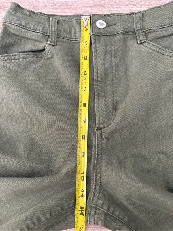 Favorite Daughter The Mischa Super High Rise Wide Leg Ankle Jean Women 26 Green - Image 11
