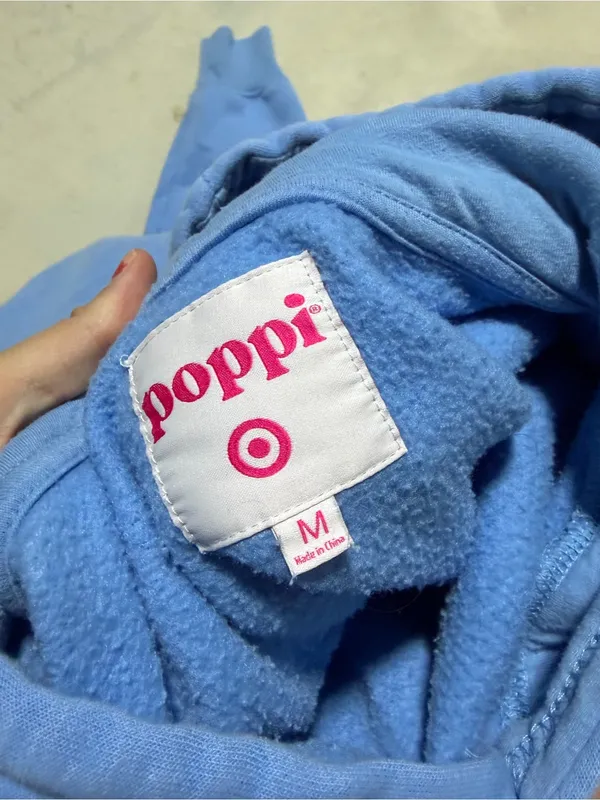 Poppi target Blue Pullover Hoodie medium - Image 8