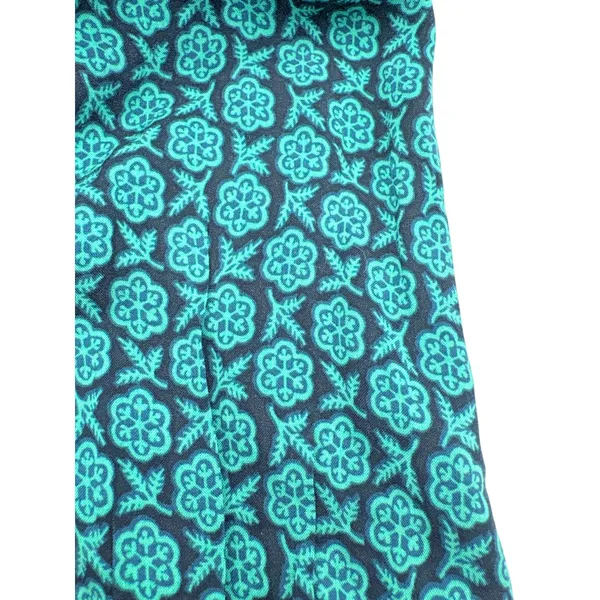 Maeve Anthropologie Jumpsuit Size XS Green Floral Geo‎ Belted Rayon Boho Cropped - Image 12