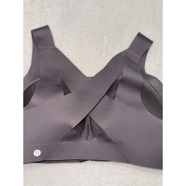 Lululemon Women's Enlite Weave-Back Bra High Support Cups Purple Size DD 36 - Image 6