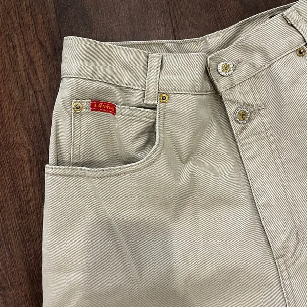 Vtg Lawman Jeans Superior Fit-Western Cowgirl 100% Cotton Sz-11 w/ Button Accent - Image 2
