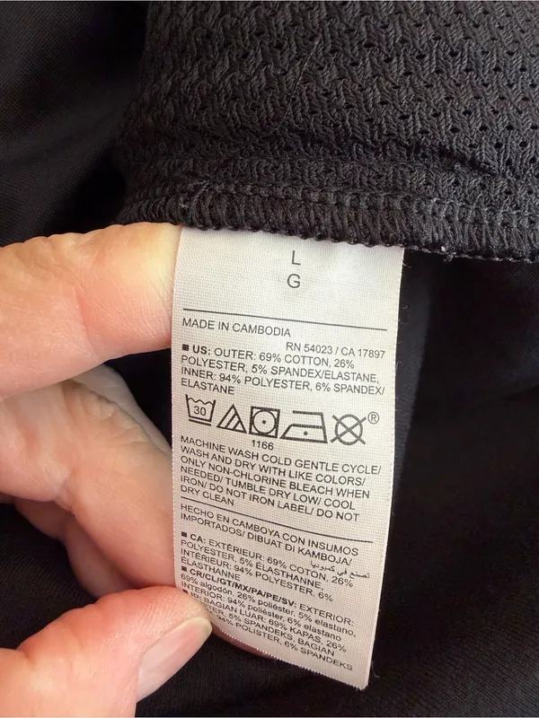 Old Navy Active Dynamic Fleece Short Skort Women's Black Large Zip Pockets - Image 14