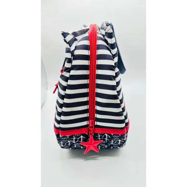 Tupperware top handle sack Hamptons Nautical Seashore Insulated Lunch Bag - Image 2