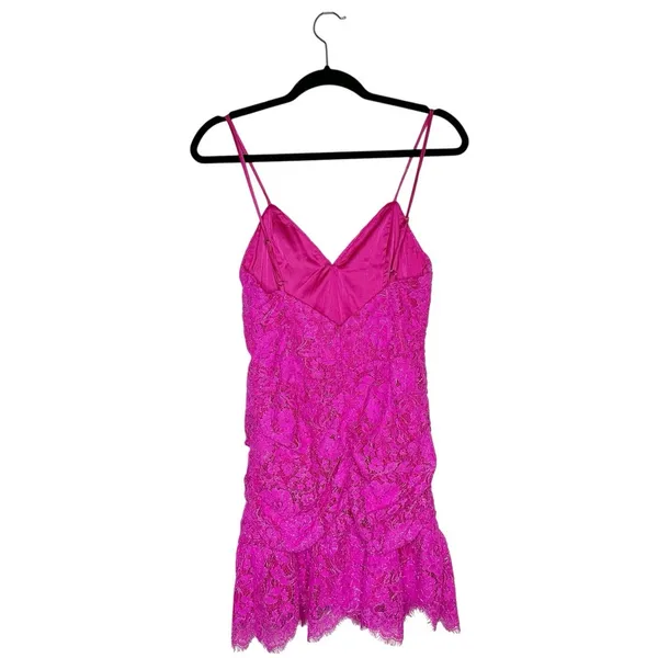 Revolve NBD Ruffle Lace Mini Dress Women's Pink Size Small - Image 3