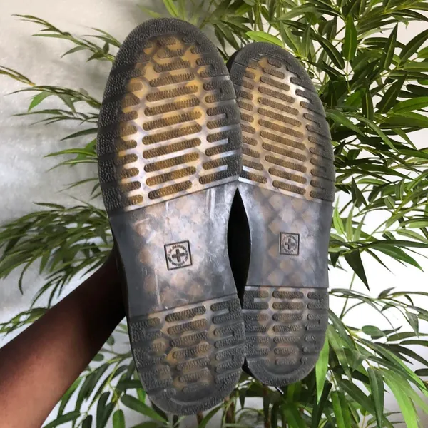 Doc Dr. Martens Zavala Black Patent Leather Combat Boots Chunky Platform Lug Sole Ankle Lace up US Women 9 #gothic #biker #whimsygoth #grunge #streetwear NEW w/o tags - Image 5