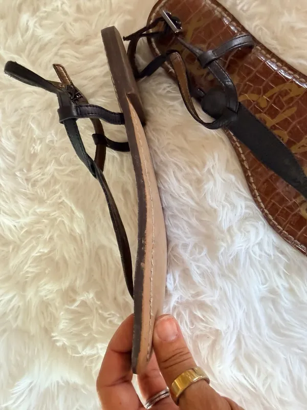 Sam Edelman Gigi Thong Ankle Strap Sandals - Image 7