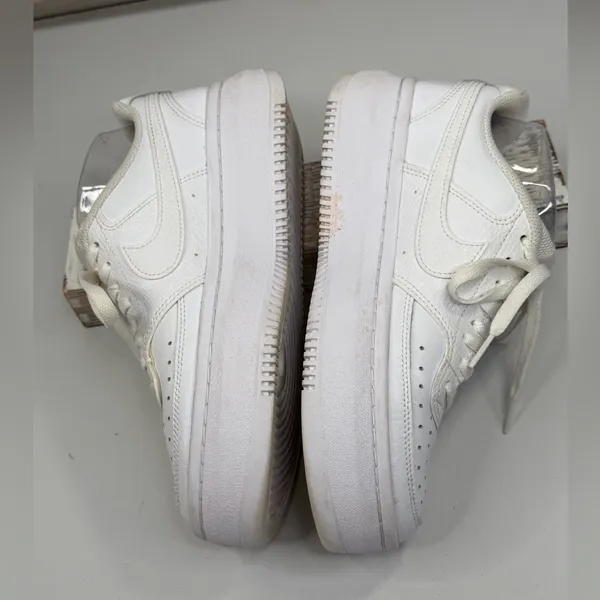 NIKE Women's Court Vision Alta Platform Sneakers White-9 - Image 5