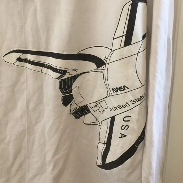 FINAL MARKDOWN Unique nasa tee medium White - Image 10