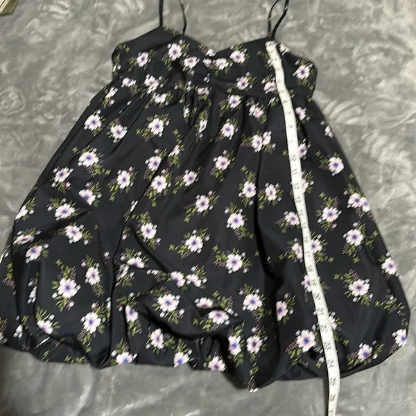 NWT Free People size small in A Bubble Mini Dress in Black - Image 11