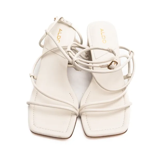 Aldo‎ - Off White Harmonni block heel strappy sandals - Image 3