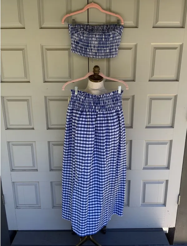 Universal Threads blue gingham set - Image 4