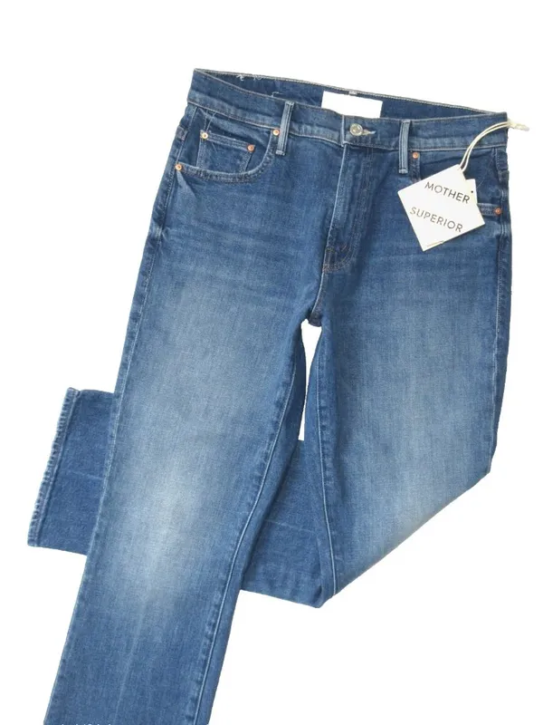 NWT Mother Superior Insider Ankle in Get Two Birds Stoned Crop Bootcut Jeans 28 - Image 5