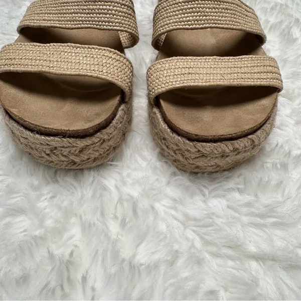Esprit Tan Gigi Platform Espadrille Ankle Strap Sandals Size 6 - Image 4