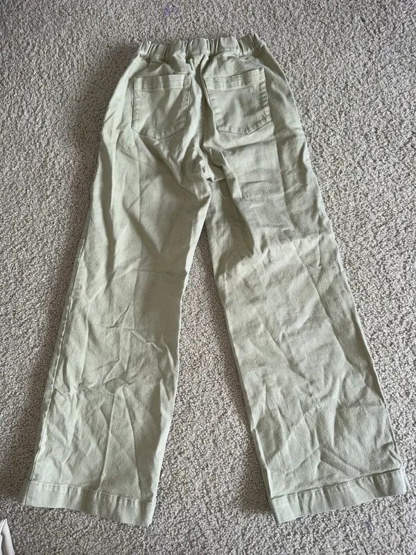 OAK+FORT Green Wide Leg Pants - Image 3