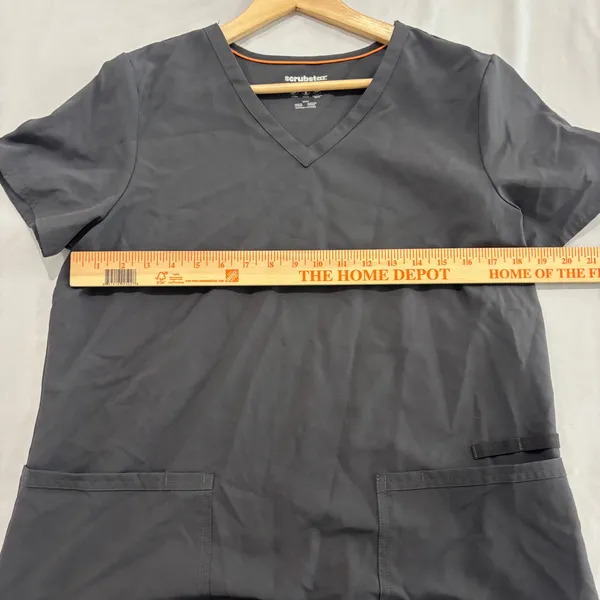 Scrubstar Premium Scrubwear V-Neck Top Pewter Gray Size Medium - Image 5