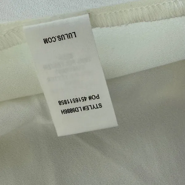Lulus White Dress Sleeveless Fit & Flare Sheer Detail‎ Party Cocktail S - Image 7