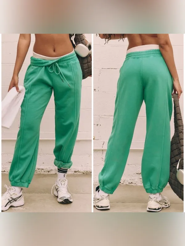 NWT Free People FP Movement Sprint To The Finish Pants - seafoam teal - XS - Image 2