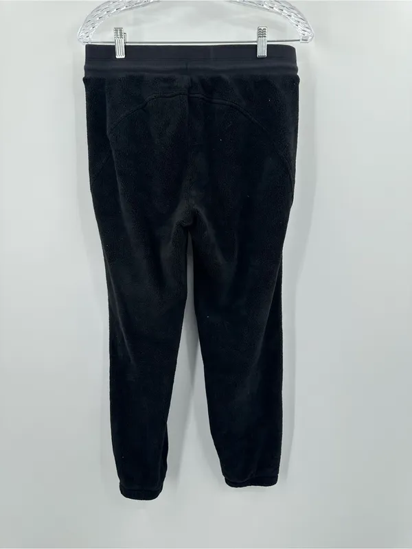 Athleta Cozy Karma Recover Black Sherpa Jogger Pants Size Small Women's - Image 3