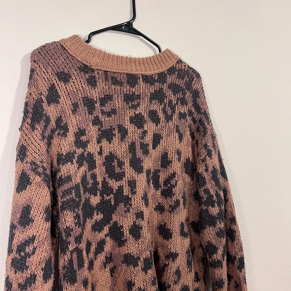 Aerie Brown and Black Knit Sweater - Image 5