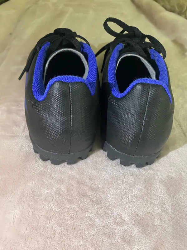 Adidas Boys X Speedflow Black Blue Soccer Indoor Football Cleats 5.5 - Image 3